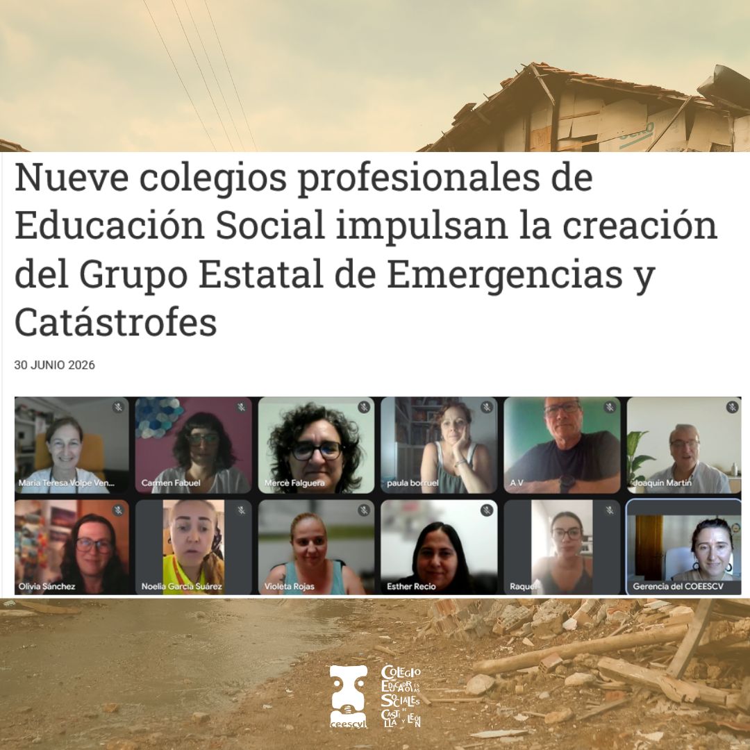 EL CEESCYL PARTICIPA EN LA CREACIÓN DEL GRUPO ESTATAL DE CATÁSTROFES Y EMERGENCIAS